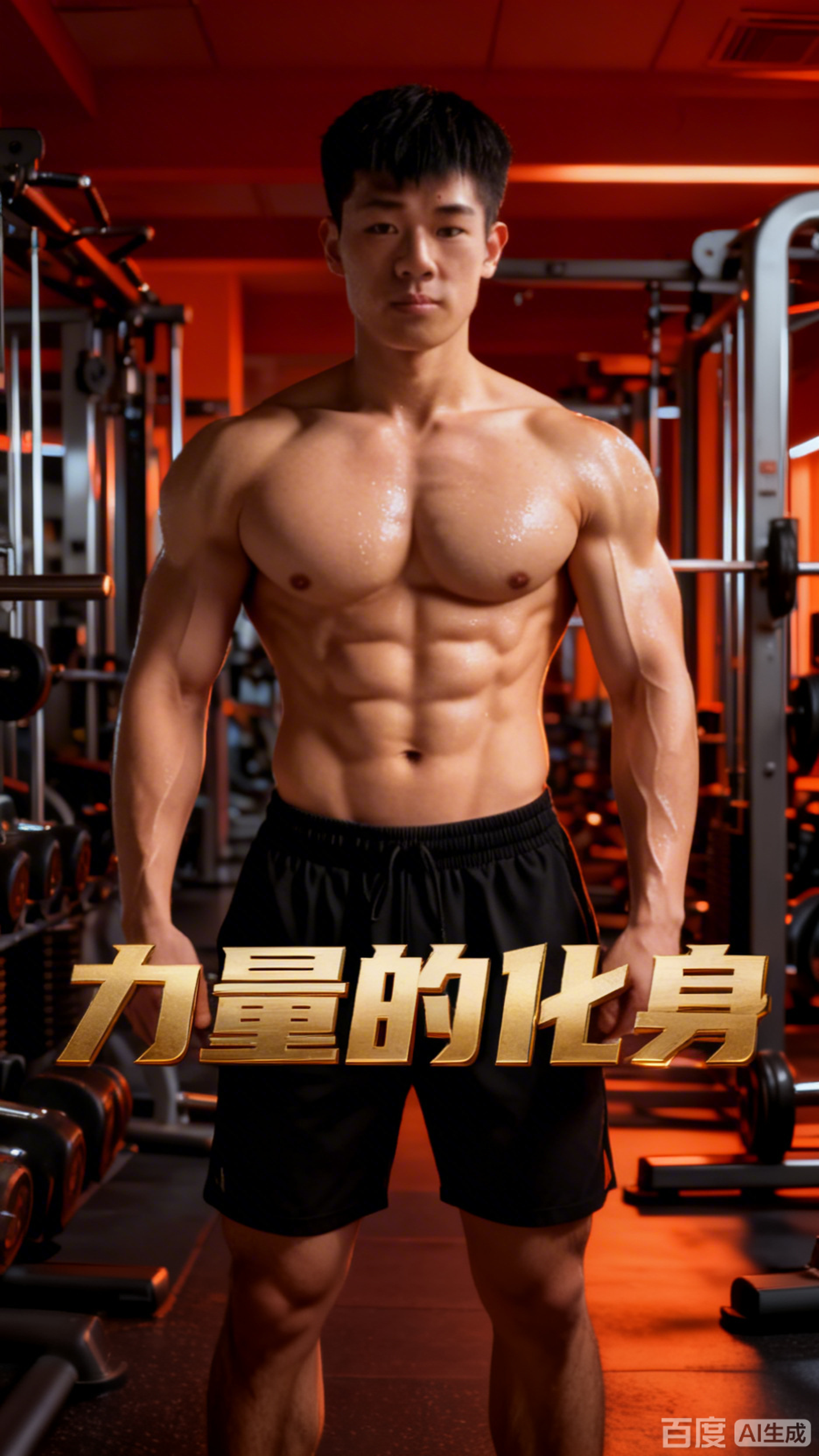 肌肉男的力量之美