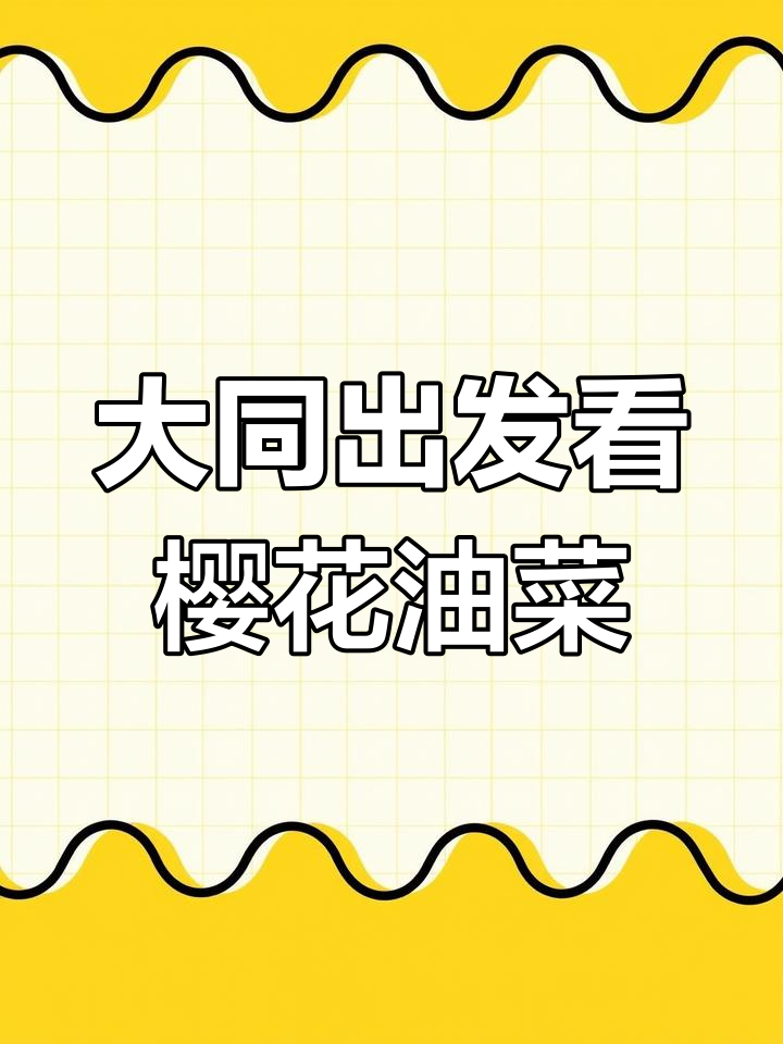 春天赏花之旅:大同至武汉、婺源