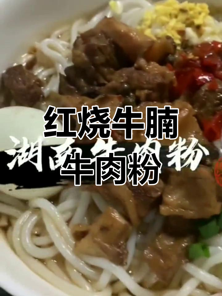 湖南牛肉粉的完美做法,红烧牛腩搭配米粉