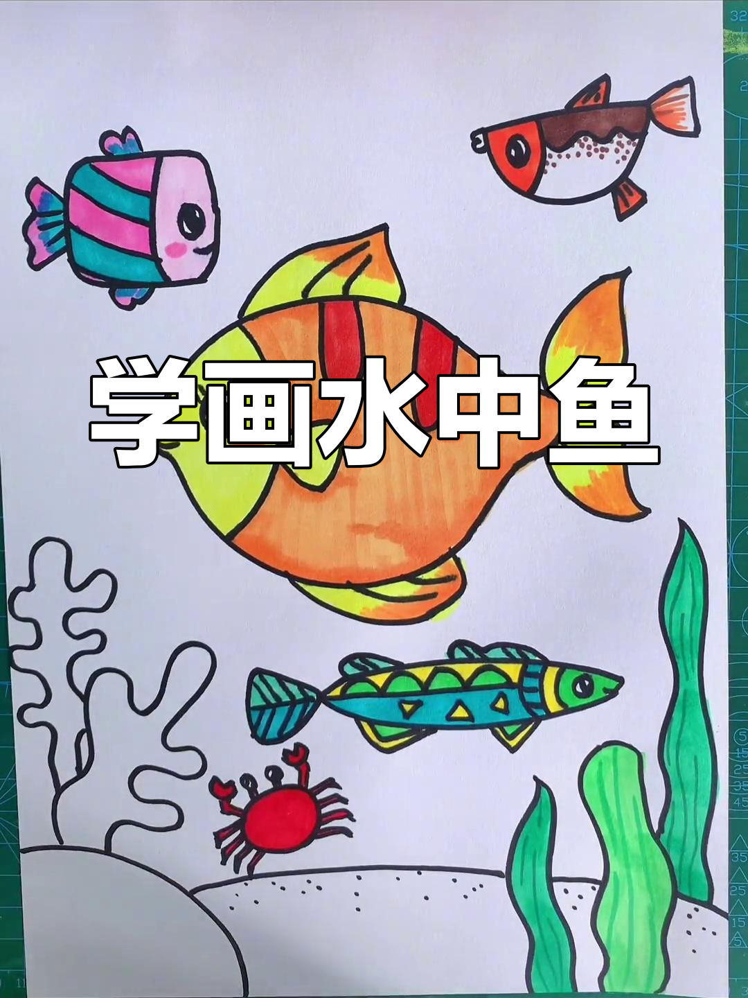 鱼儿游动,画出美丽画面