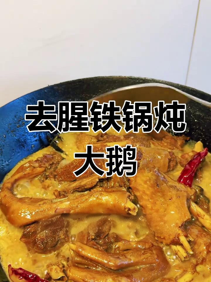 铁锅炖大鹅,去腥不柴,口感烂糊