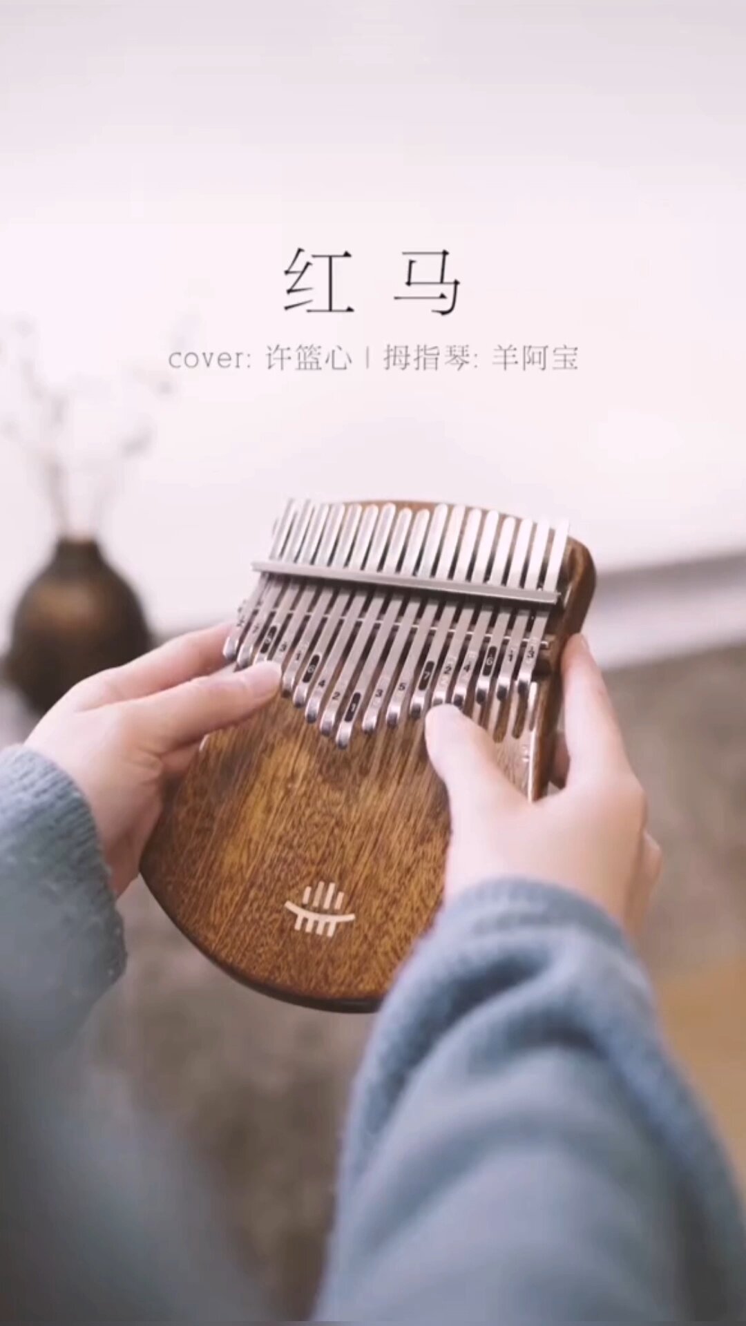 好听的红马 鲁儒17音板式卡林巴拇指琴