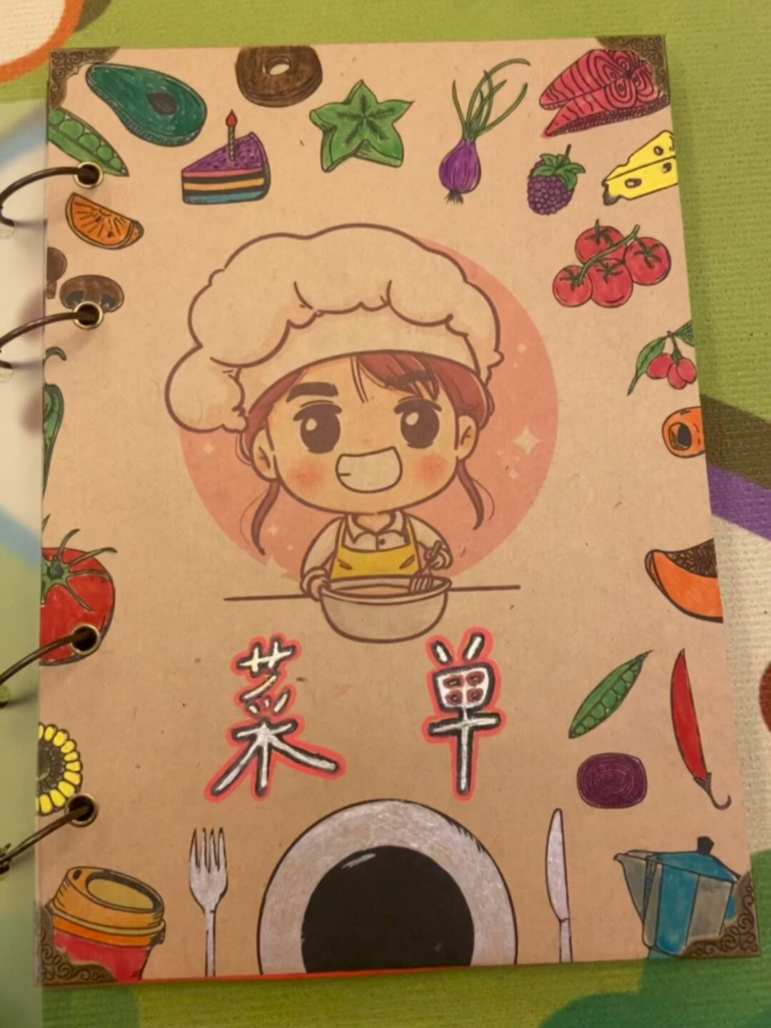 diy手绘幼儿园火锅店菜单