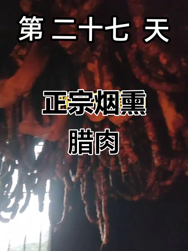 韩哥秋腊肉制作:27天烟熏过程大揭秘,正宗柴火风味