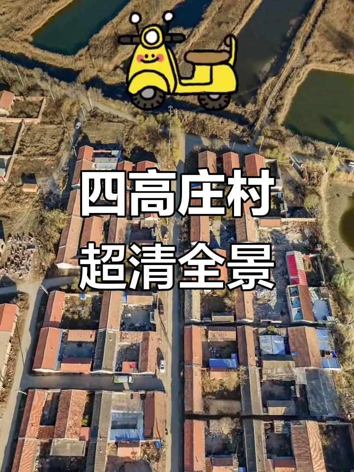 大黄堡镇四高庄村全景展示，五亿像素高清呈现