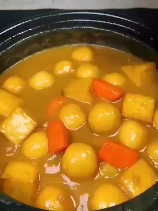 特级咖喱鱼蛋简单做法好吃美味让我们一起学起来了