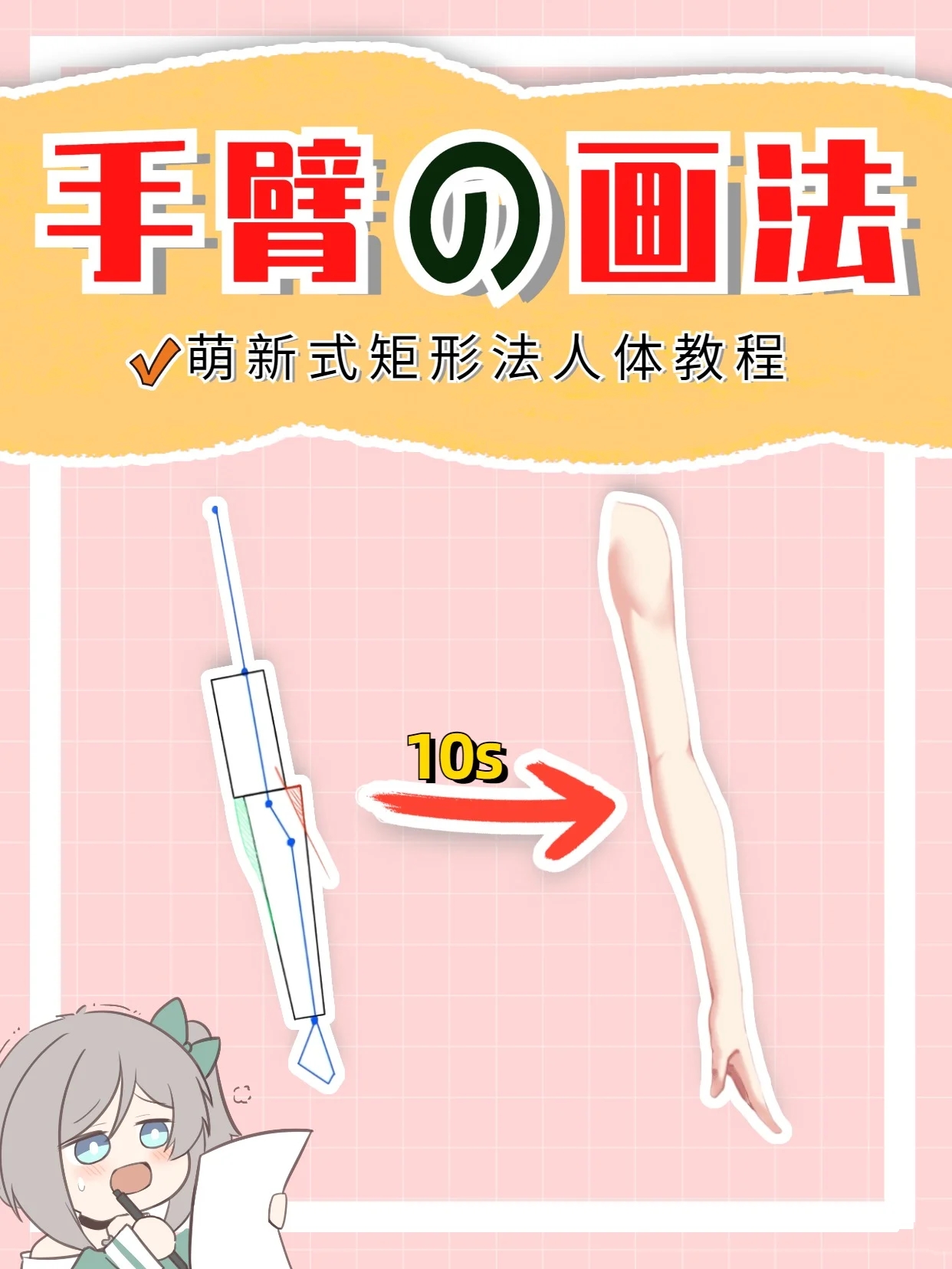 萌新怎么画手臂有手就行系列