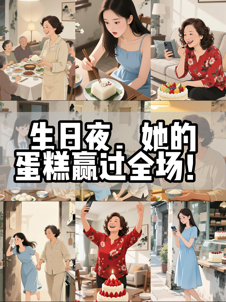 母亲生日蛋糕送错,她用童年米糕逆袭豪华款!