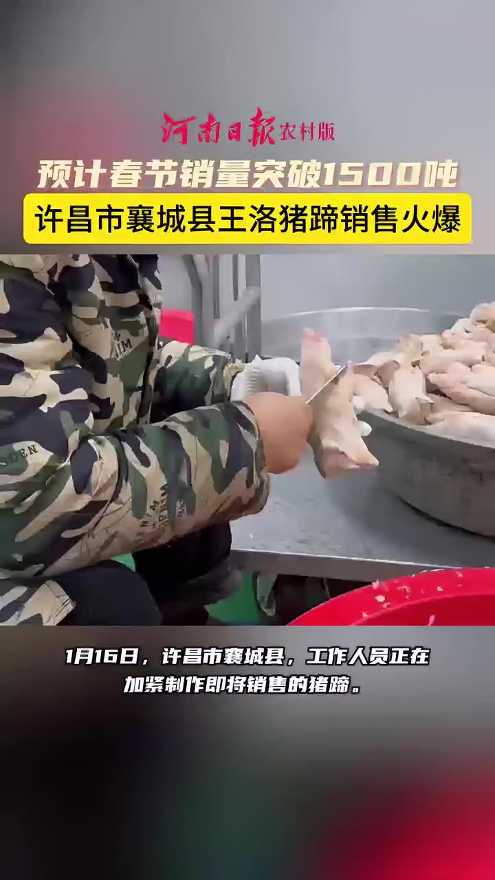 许昌市襄城县王洛猪蹄销售火爆(宋广军 刘霄 李赟 方堃 常文佳)许昌