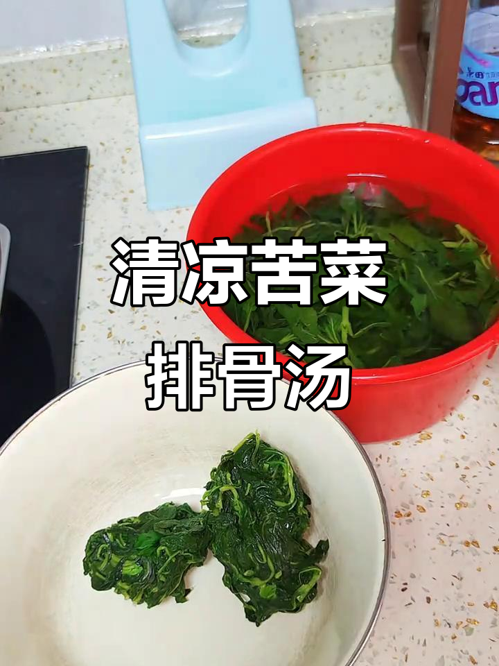 苦菜排骨汤,清凉解毒又美味