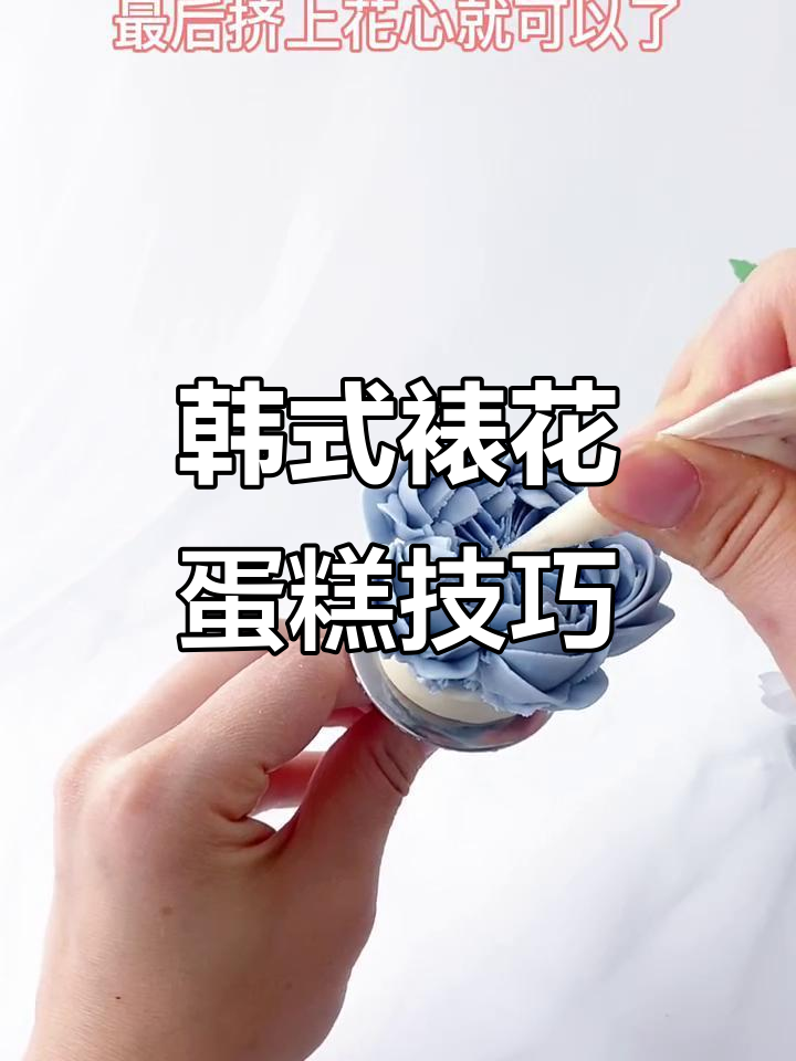 韩式裱花蛋糕教程：从花瓣到花心的完美打造