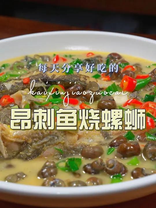昂刺鱼烧螺蛳 昂刺鱼和螺蛳搭配这样烧原来这么鲜美好吃,喜欢的赶紧试试吧