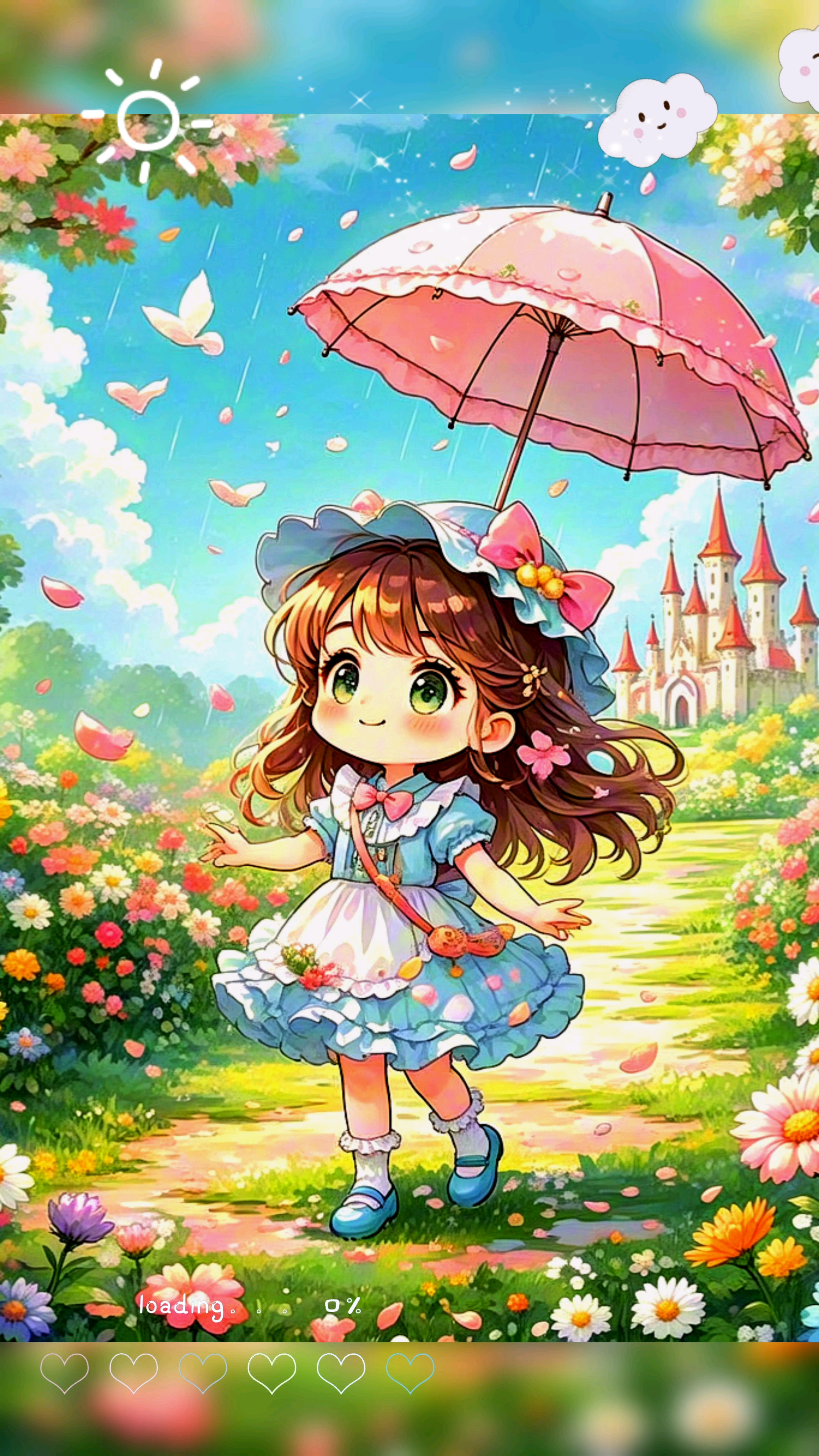 记录卡通女孩的美好瞬间