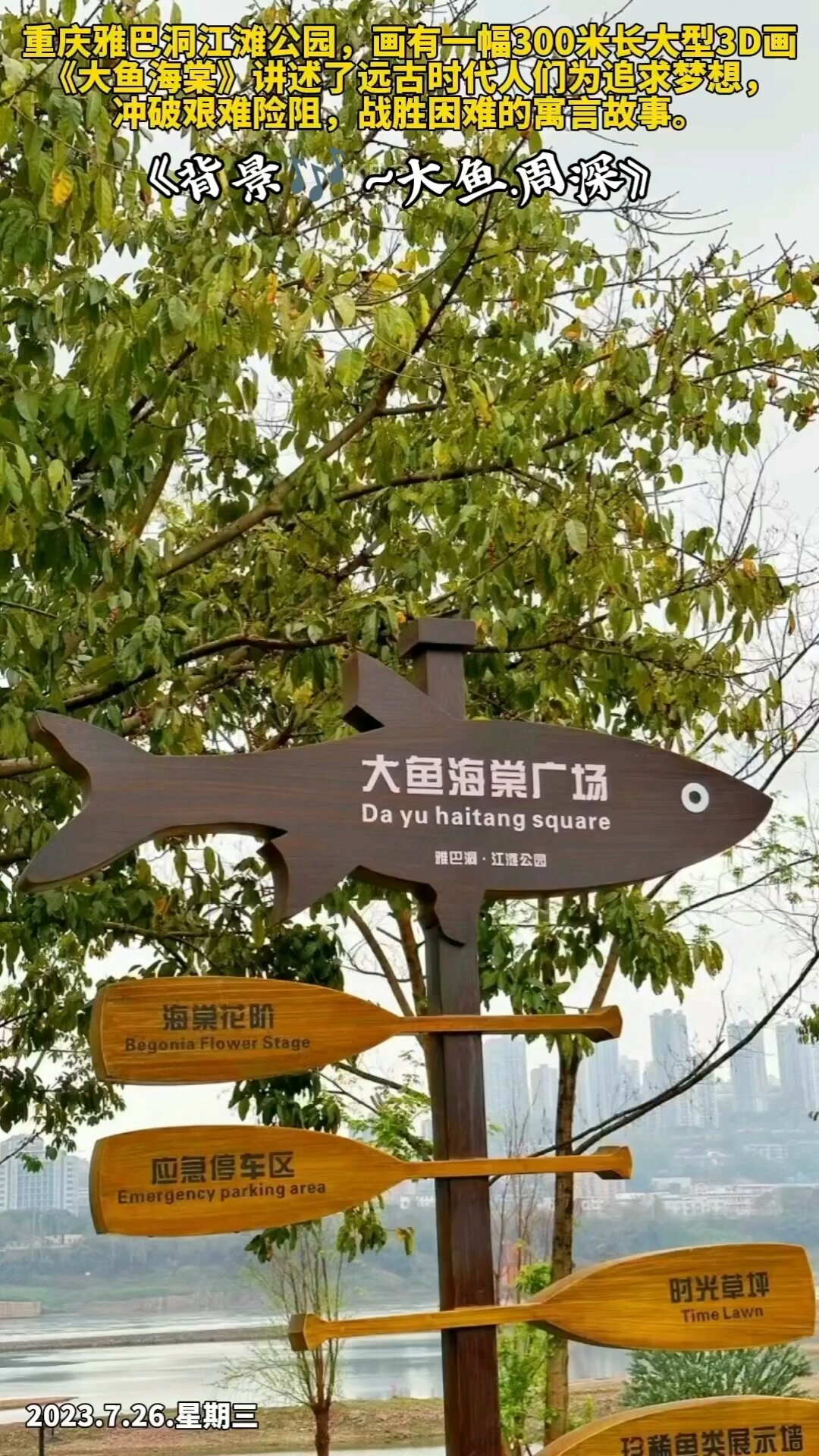 重庆网红打卡点《大鱼海棠广场》