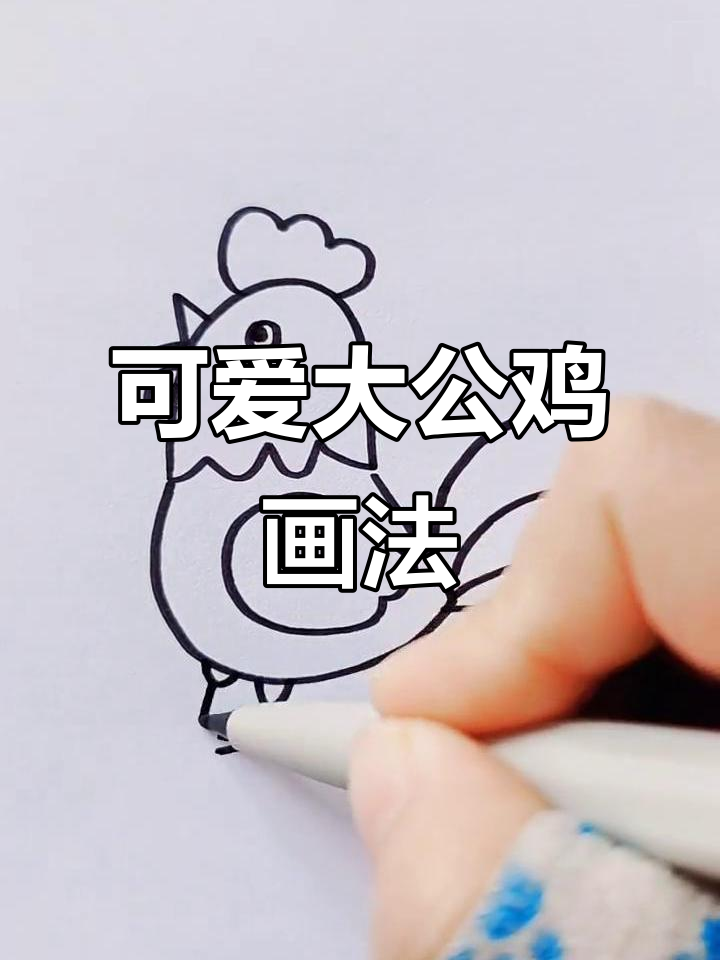 大公鸡简笔画，简单又好看