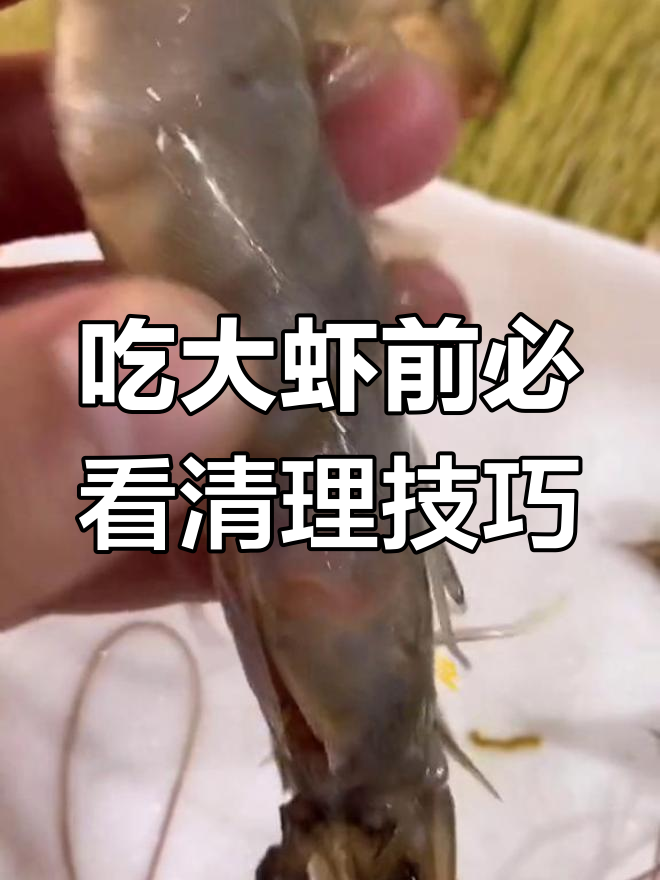 教你如何正确处理虾的胃囊和下线,吃得更放心