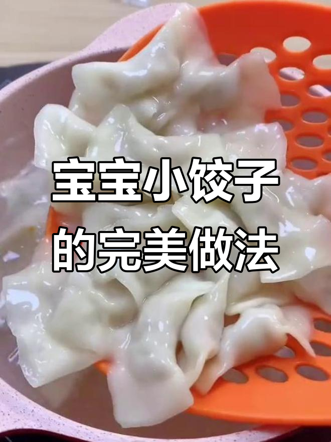 宝宝第一口小饺子,鲜香十足,肉馅搭配西葫芦胡萝卜超美味