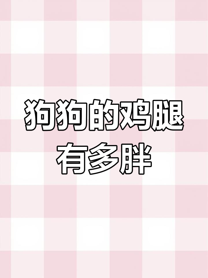 狗狗腿太肥,走路都费劲了!