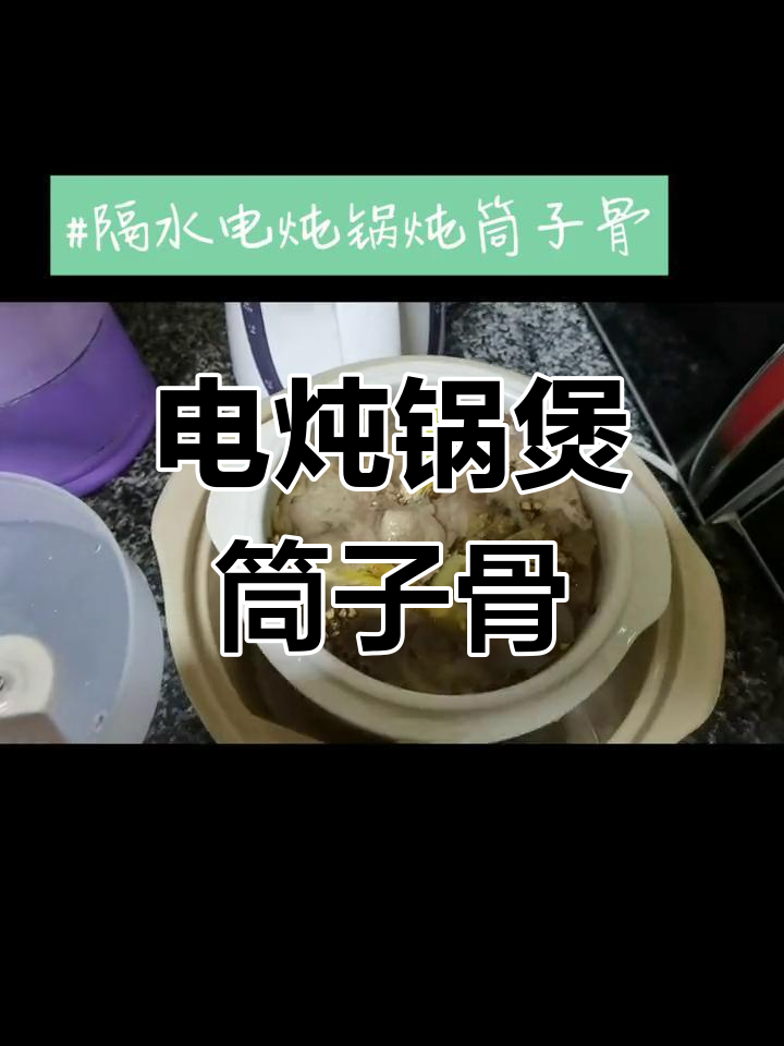 隔水电炖锅筒子骨汤做法