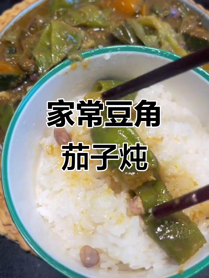 东北家常豆角茄子炖菜,简单又下饭