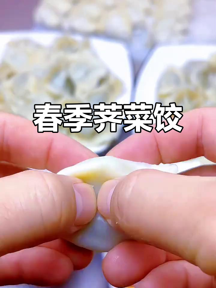 荠菜与牛肉的搭配,春天的美味饺子