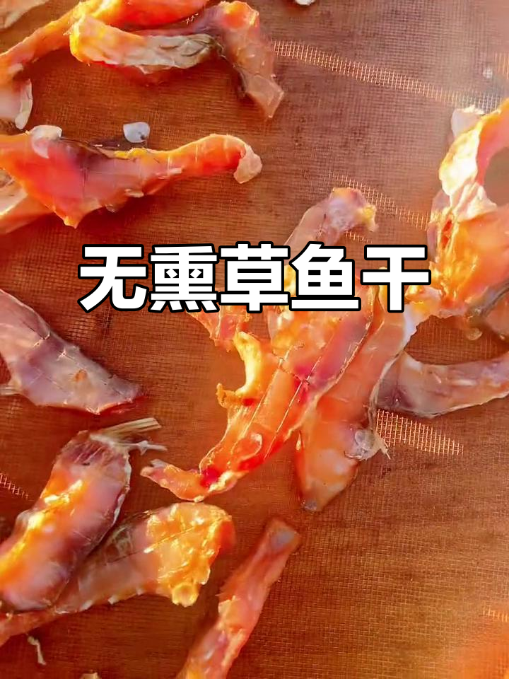 晒草鱼干,无熏味更健康