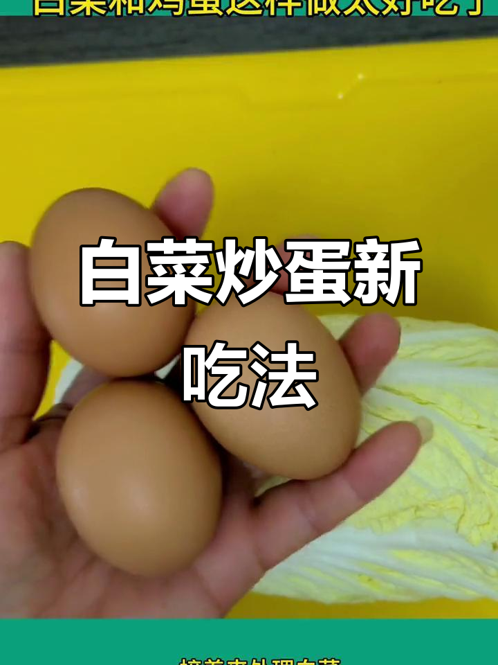 冬季白菜新做法,鸡蛋搭配更美味