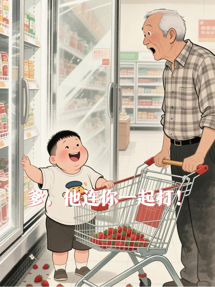 熊孩子欺负我爹？下一秒他亲爹抄鞋底冲来了！