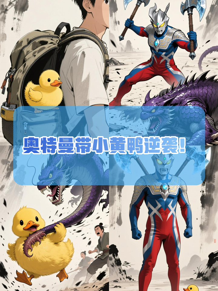 最强奥特曼竟被小黄鸭抢风头？逆袭之战笑翻全场！