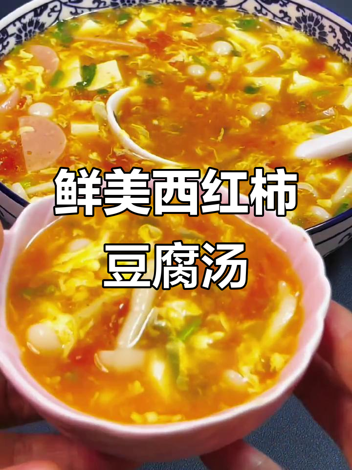 西红柿豆腐汤,大人孩子都爱喝!