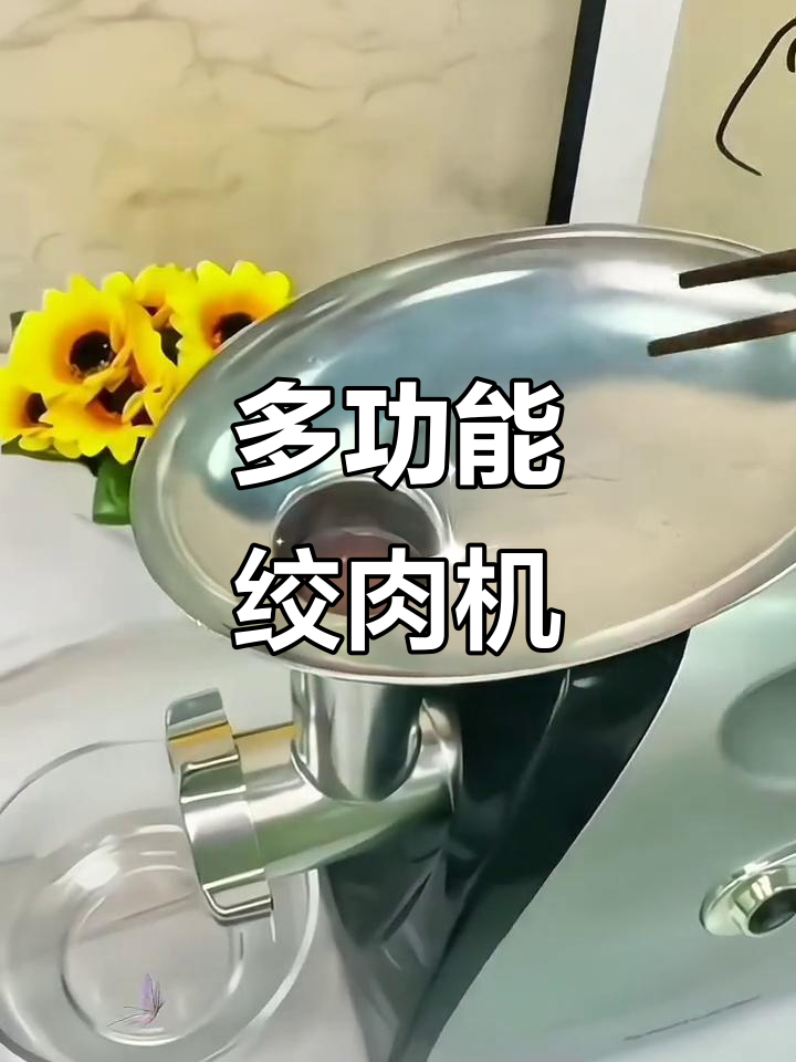 小型商用绞肉机,自动搅拌碎肉馅,多功能操作便捷