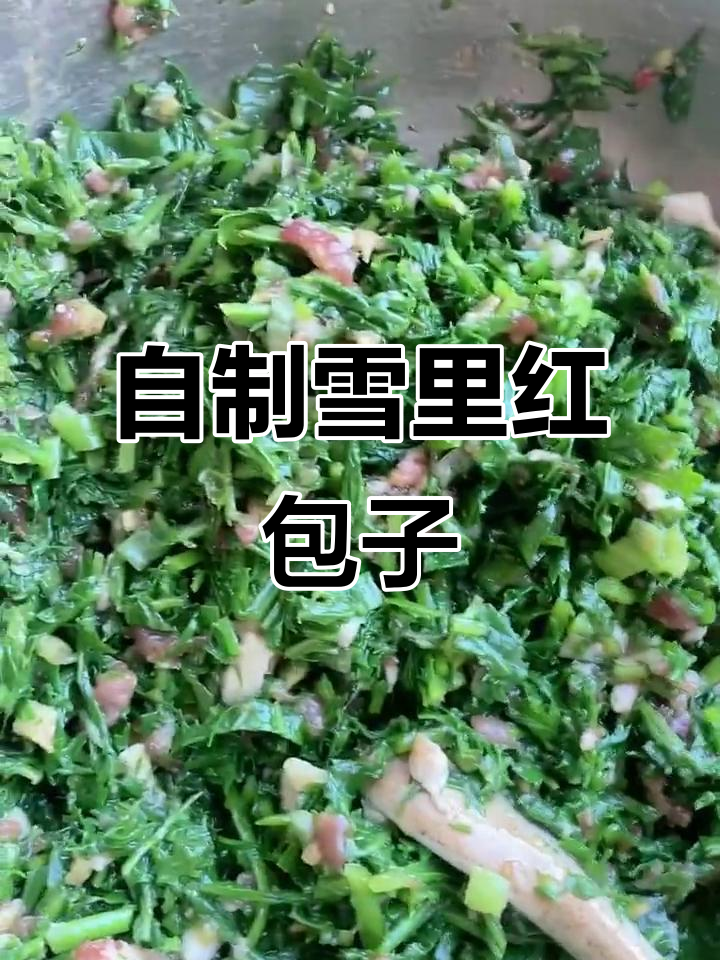 雪里红包子,嫩猪肉和鸡蛋的完美搭配
