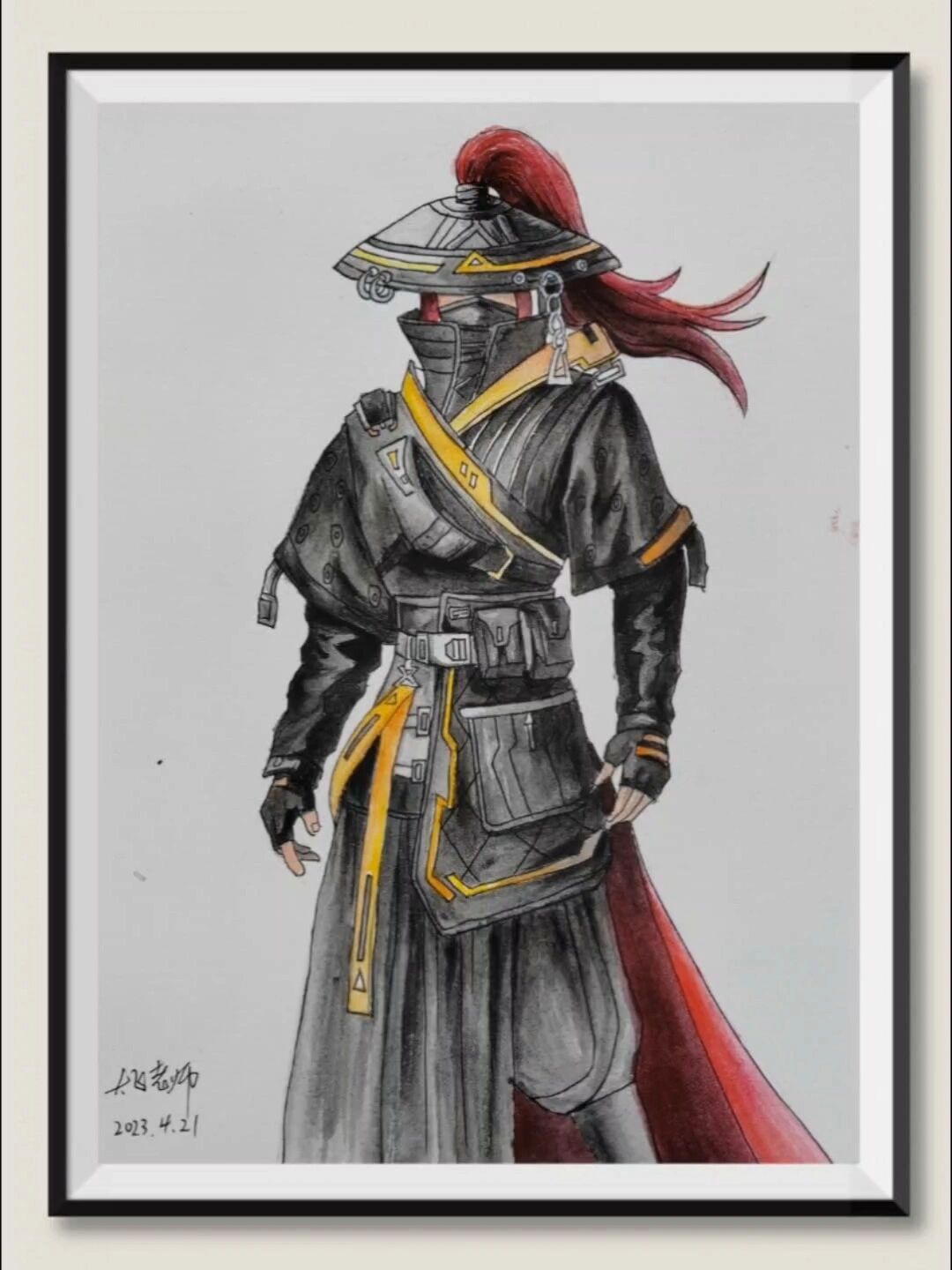 浪客战士吃鸡手游角色绘画