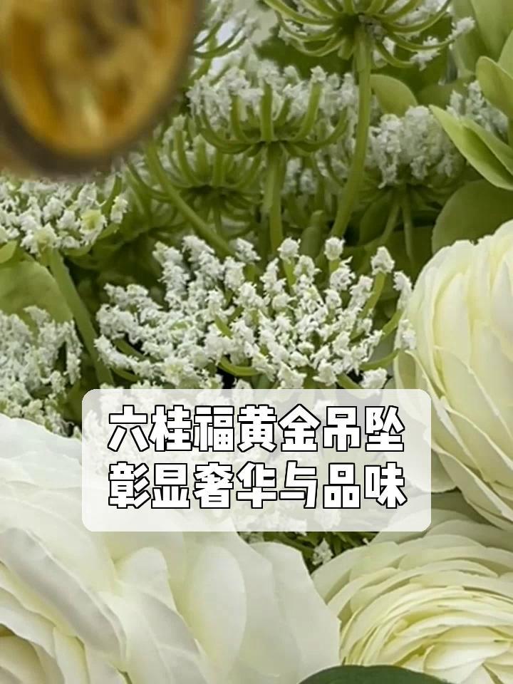 六桂福黄金吊坠,彰显奢华与品味