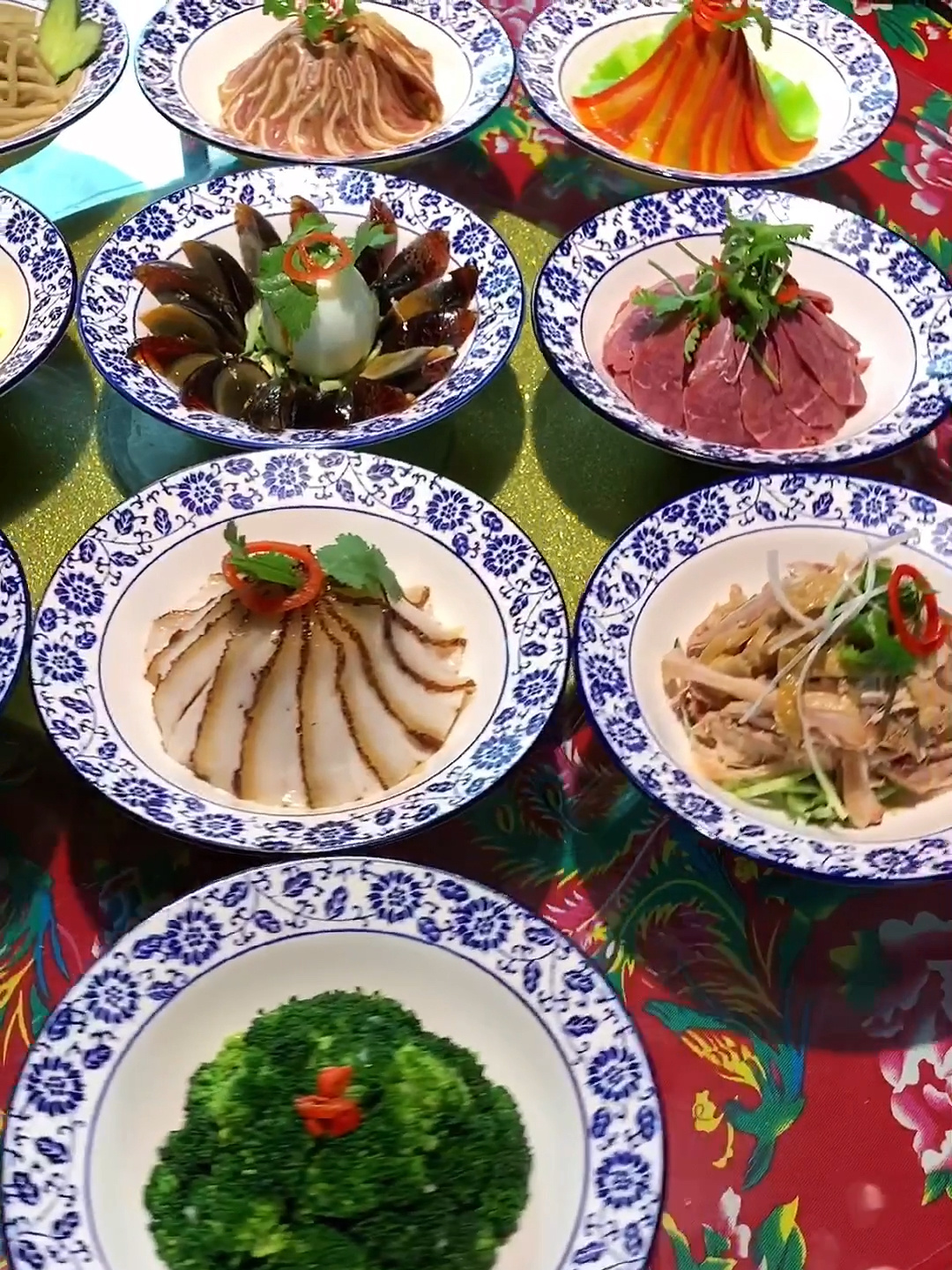 渭南大荔的九品十三花,十三个凉菜九个热菜