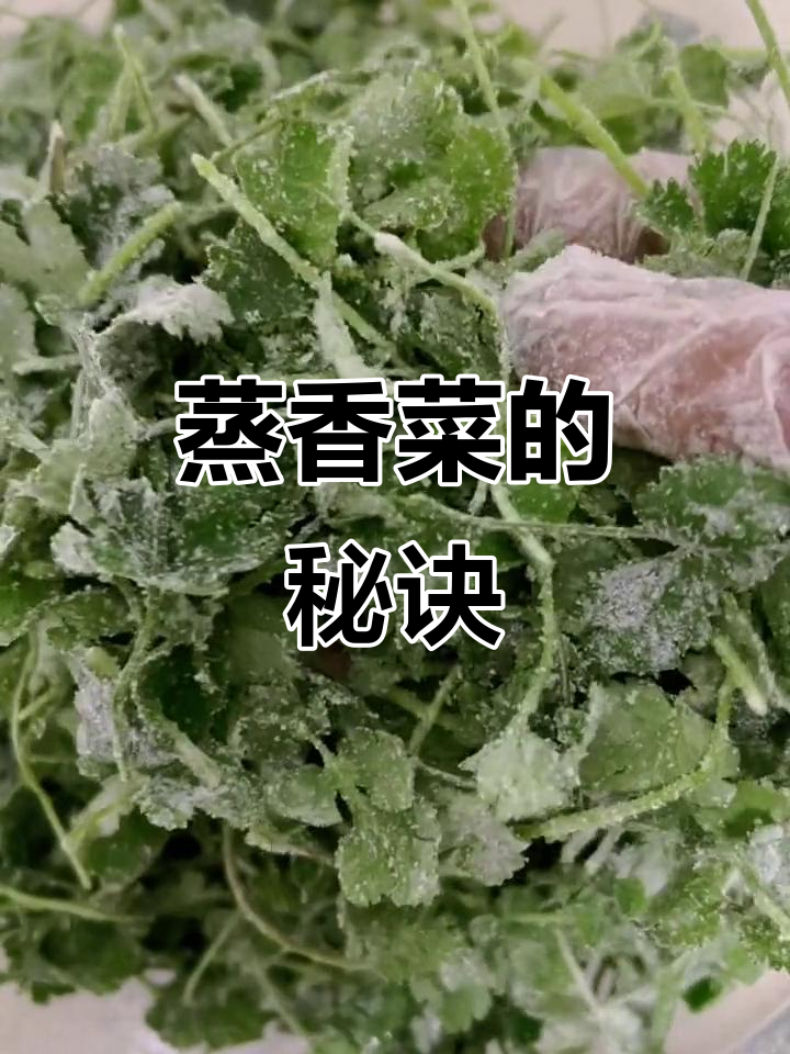 蒸香菜简单又美味,调料随喜搭配