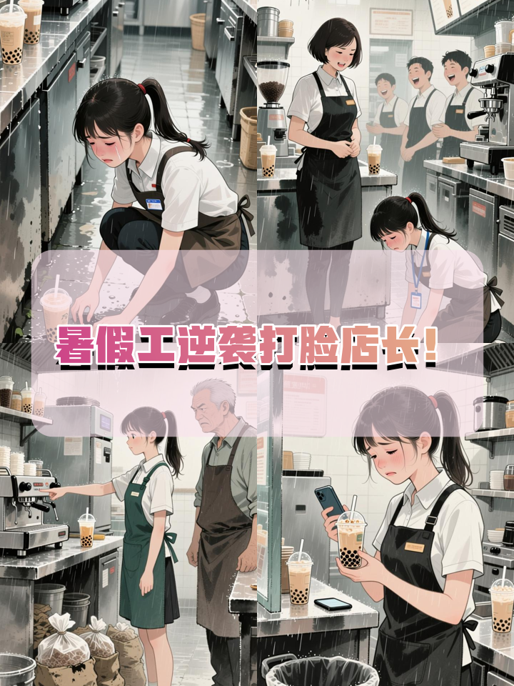 被骂“18岁像大妈”的暑假工，竟让全网奶茶店求着她回来！