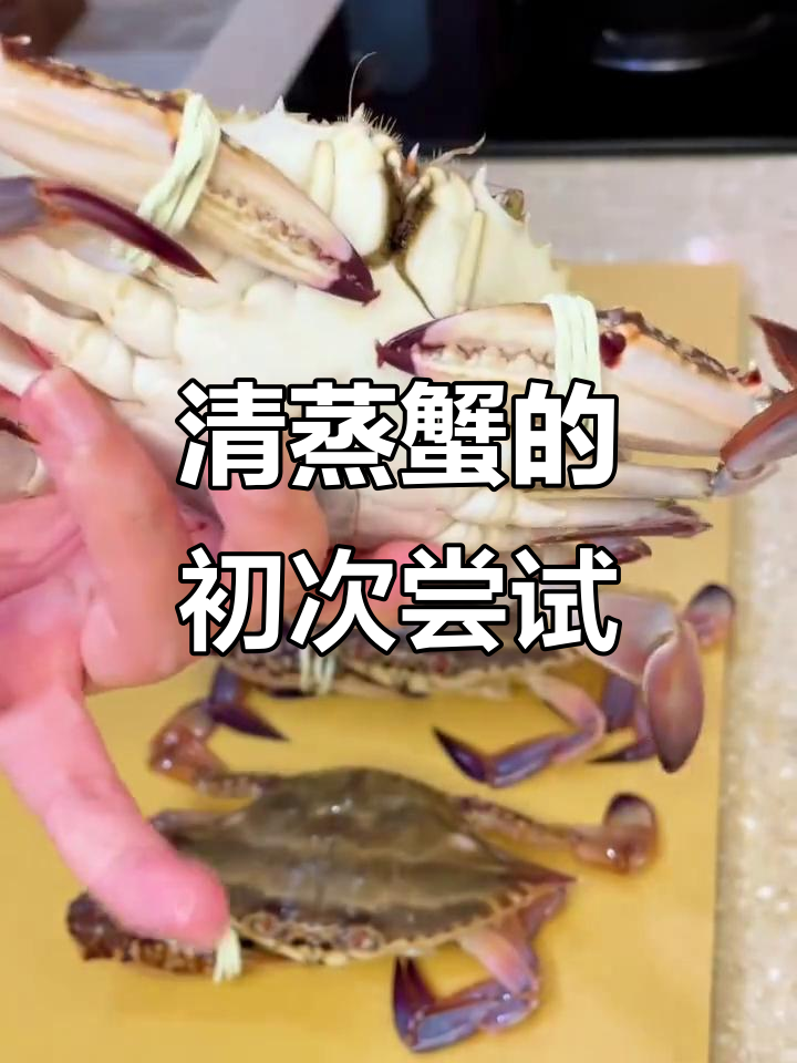 首次尝试录制视频，清蒸螃蟹鲜美十足，无滤镜真实体验！
