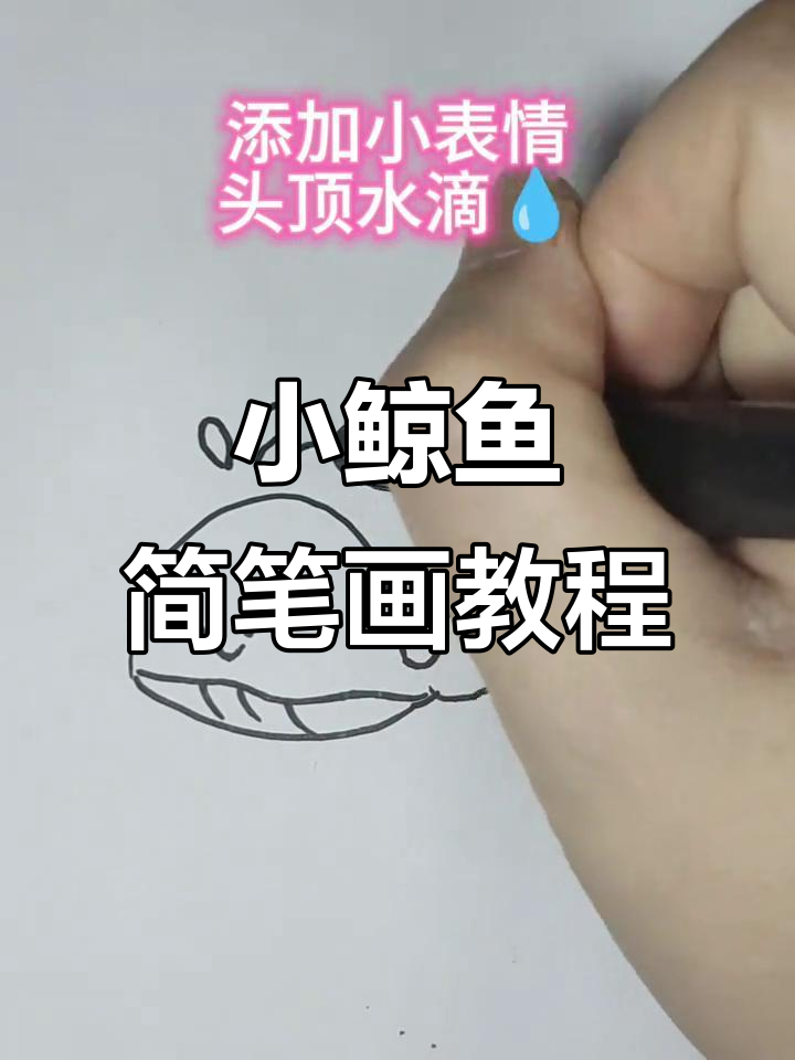 轻松学画可爱小鲸鱼宝宝,简单又有趣!