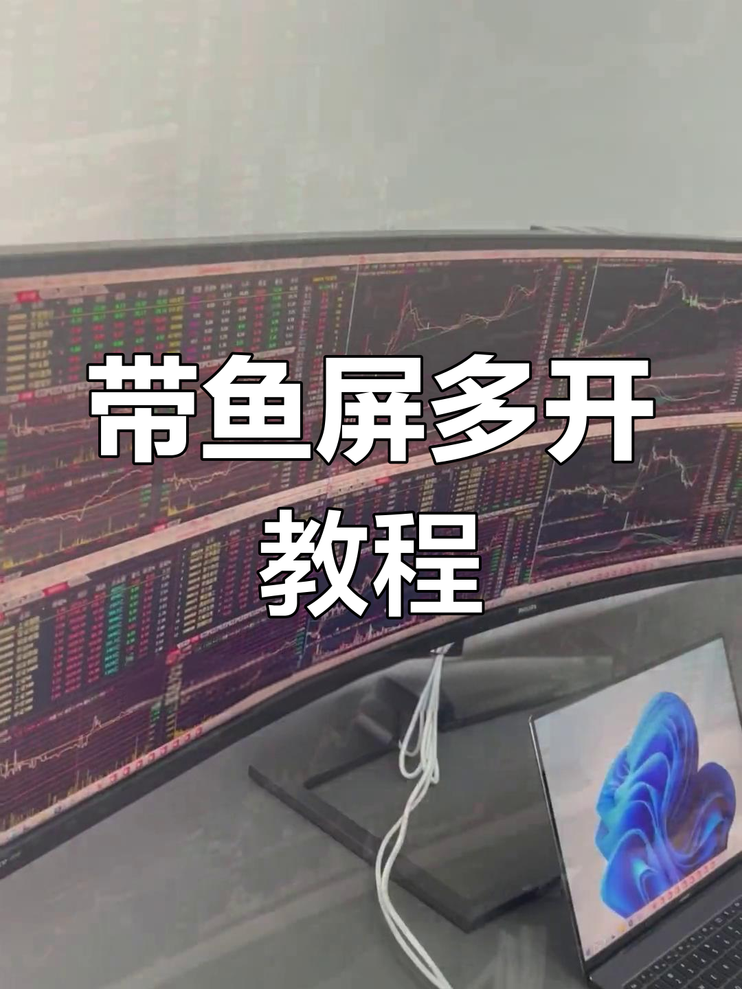 笔记本如何接带鱼屏,多开炒股软件更高效