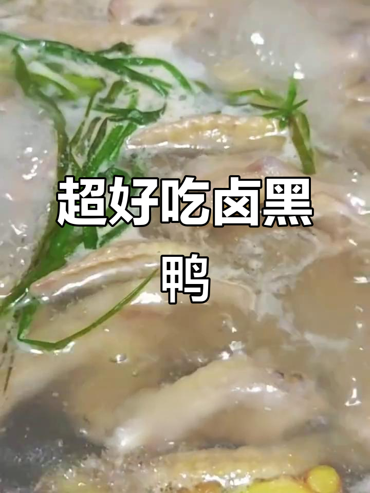 简单又好吃的卤黑鸭,轻松学会这道美味