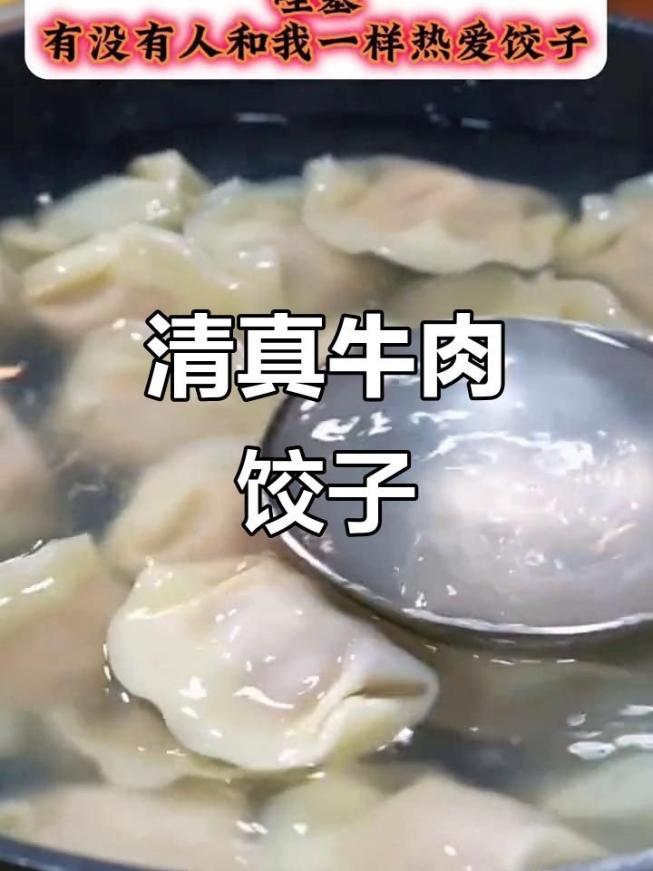 手工清真牛羊肉饺子,新鲜美味不容错过