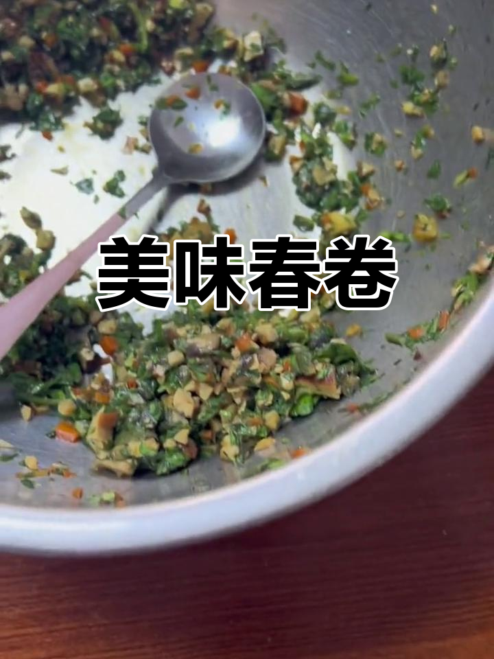春卷外脆内嫩,豆沙、荠菜馅料丰富,吃一次就停不下来!
