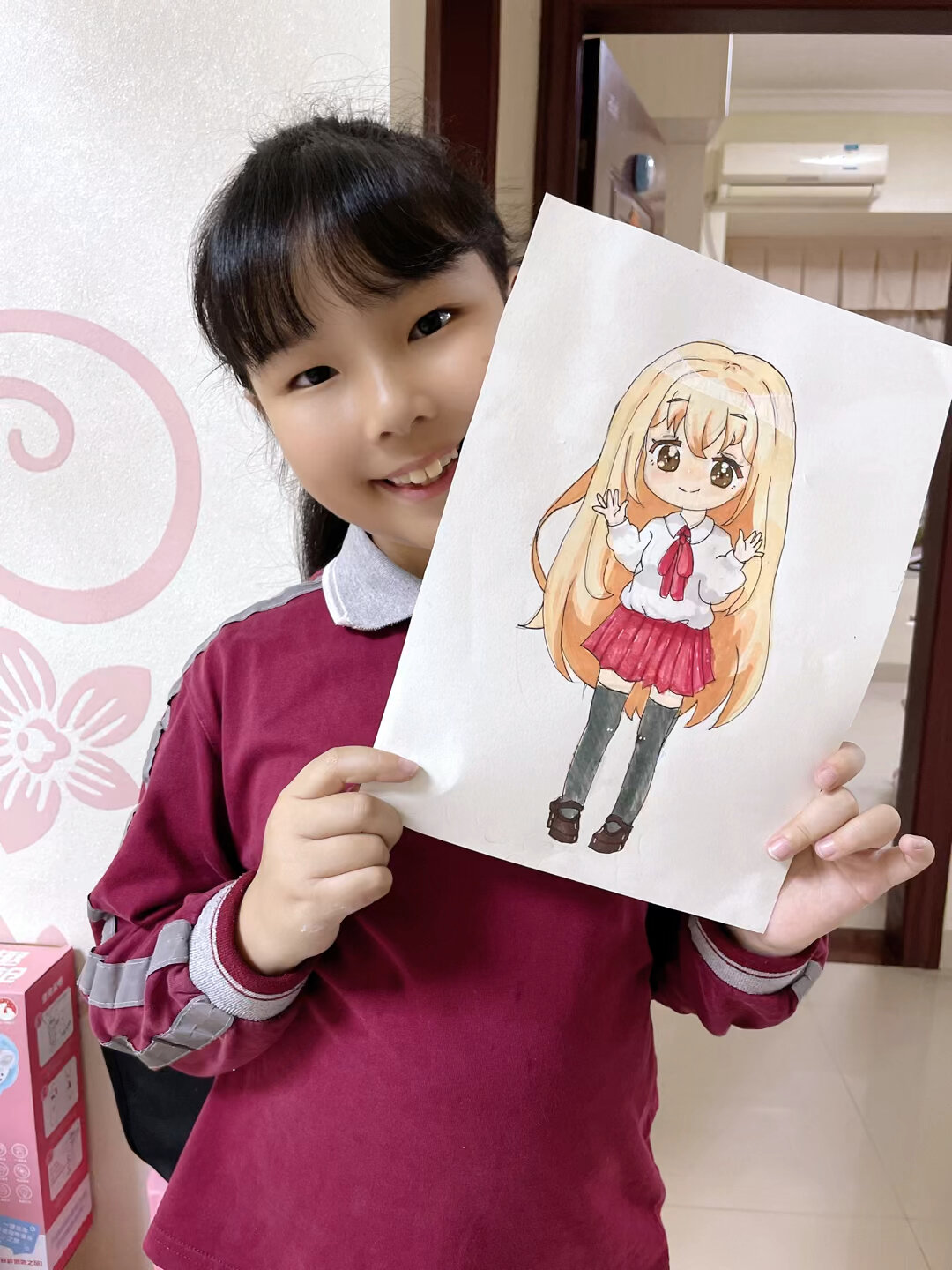 儿童卡通漫画简笔画教程绘画日常练习中