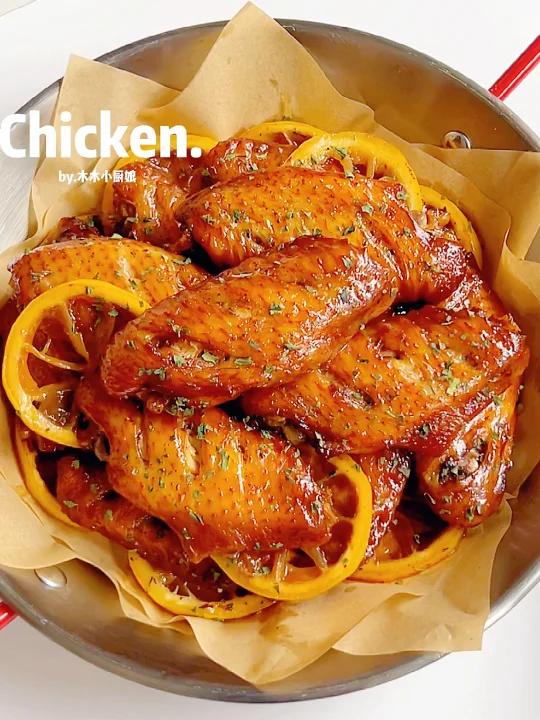 蒜香柠檬烤鸡翅|外焦里嫩,清香解腻巨好吃