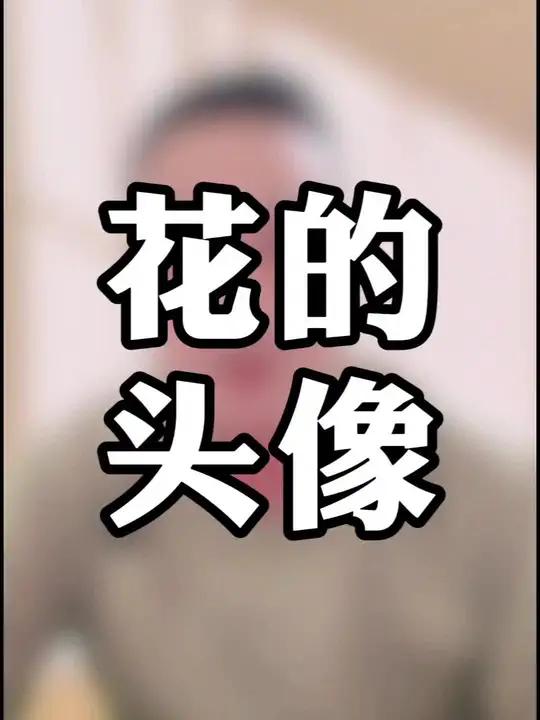 用花做头像行不行