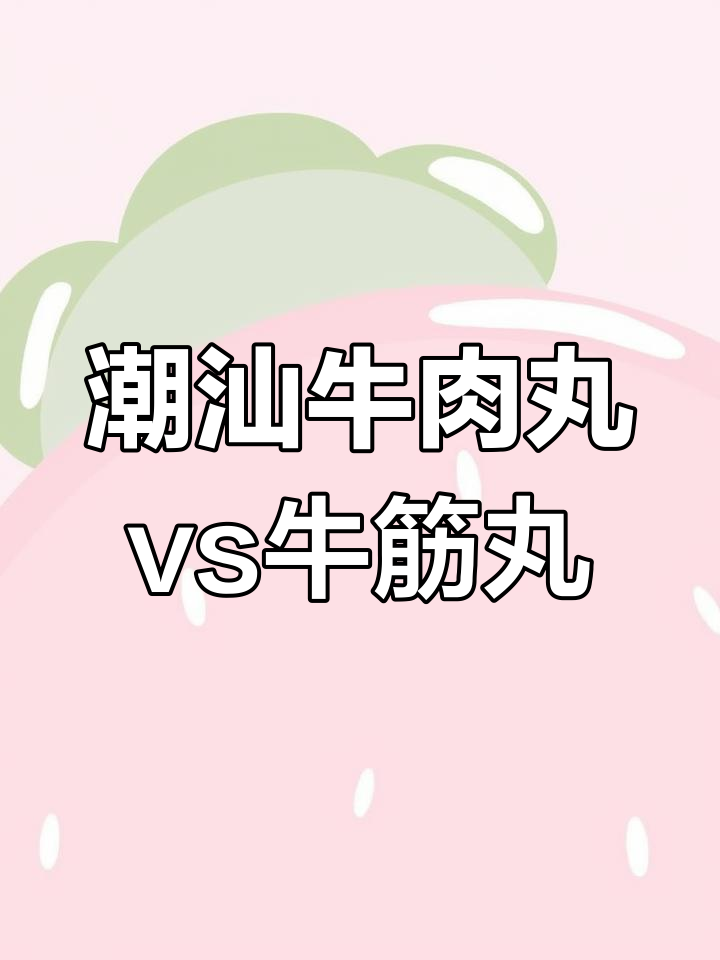 潮汕牛肉丸与牛筋丸的口感差异,哪个更Q弹?