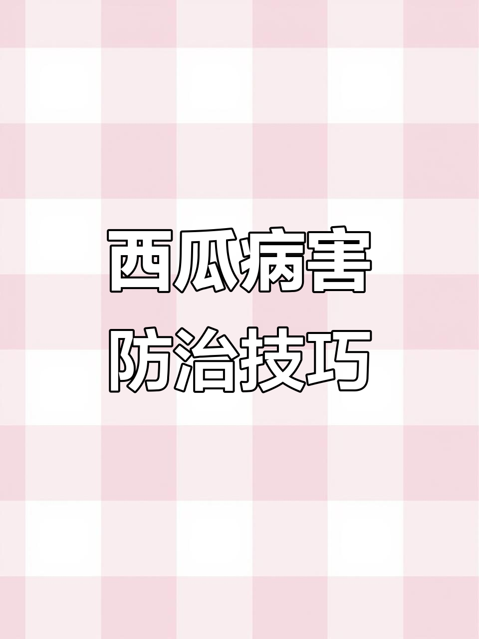 西瓜常见病害全解析,防治方法一次说清楚