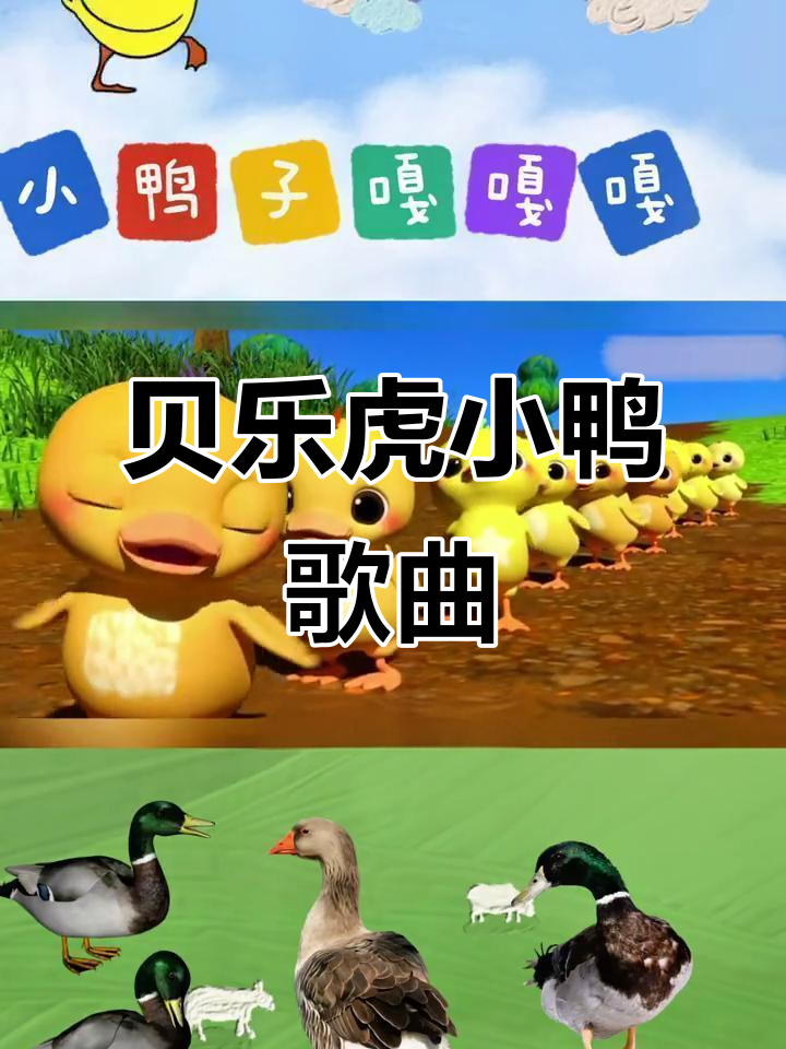 小鸭子嘎嘎唱,宝宝巴士儿歌大冒险