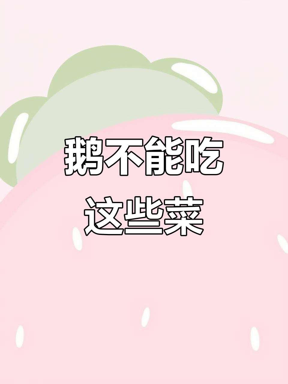 鹅不能吃的三种蔬菜,吃了可能中毒或死亡